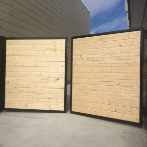 Wood Automatic Driveway Gate