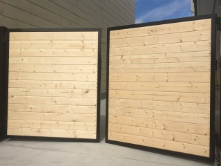 Wood Automatic Driveway Gate