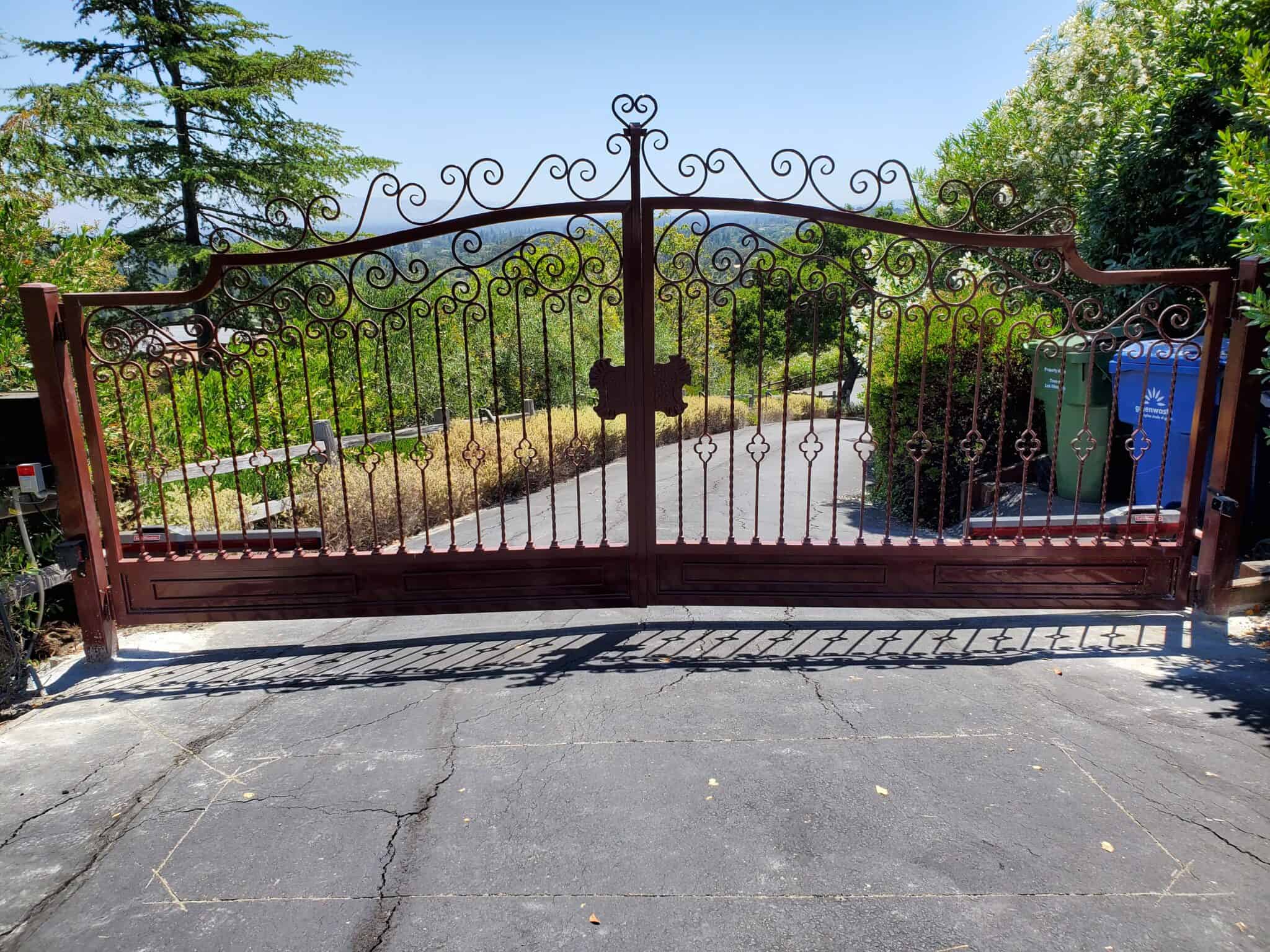The top wrought iron gate styles for midcentury modern homes Bay Area Lions Gate Automatic