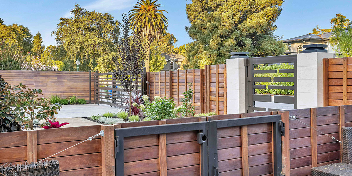 IPE Wood Fence Installation Atherton 49